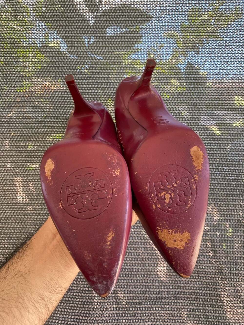 Tory Burch Burgundy Heels - Picture 6 of 9